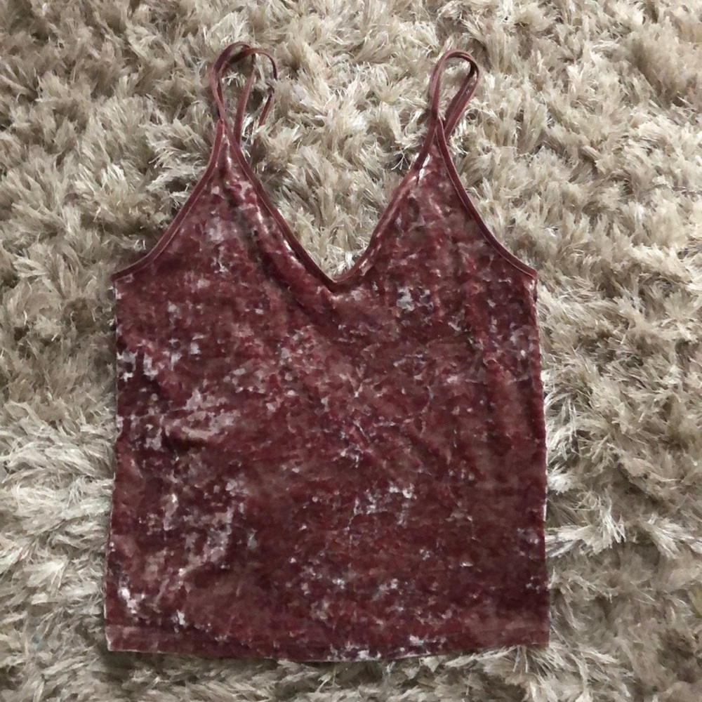 American Eagle velvet tank top